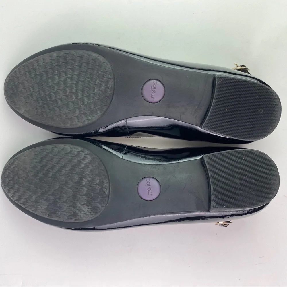 Ballet Flats, Ankle Strap, Comfort Sole, Genuine Patent Leather, by Me Too, GUC - Picture 9 of 14
